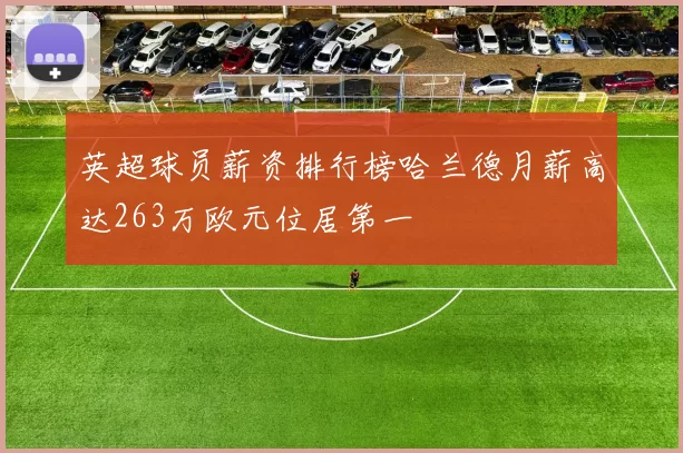 英超球员薪资排行榜哈兰德月薪高达263万欧元位居第一